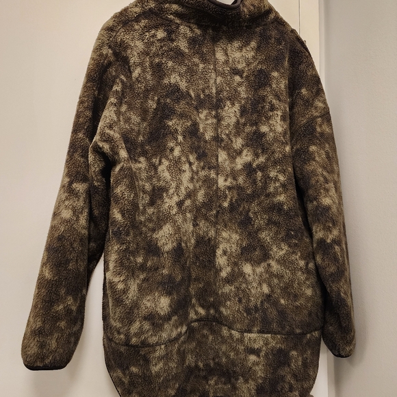 Popover half zip camo fleece jacket - Picture 3 of 4